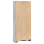 vidaXL Bibliotecă, gri sonoma, 60x24x143 cm, lemn prelucrat vidaXL Bibliotecă, gri sonoma, 60x24x143 cm, lemn prelucrat