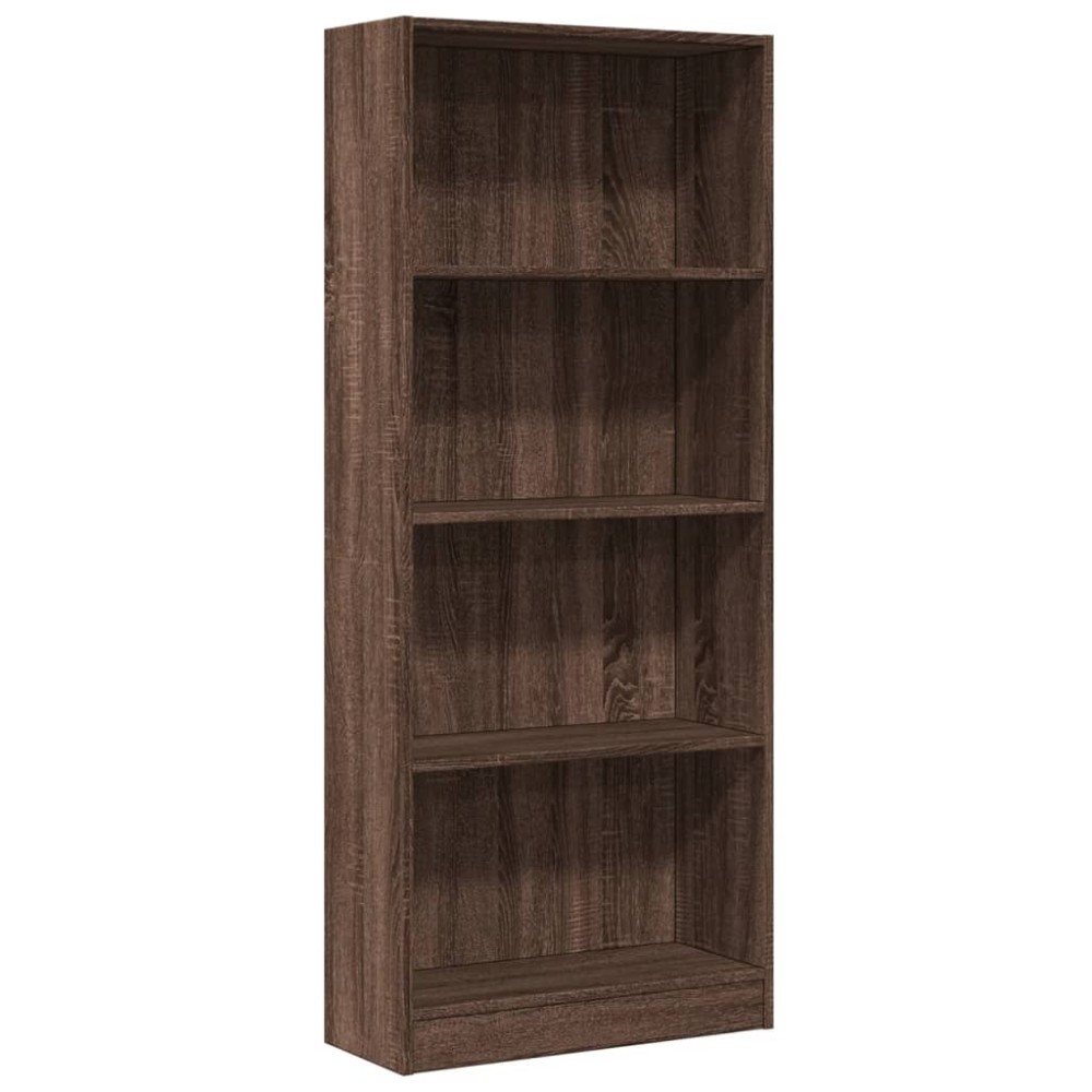 vidaXL Bibliotecă, stejar maro, 60x24x143 cm, lemn prelucrat