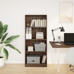 vidaXL Bibliotecă, stejar maro, 60x24x143 cm, lemn prelucrat vidaXL Bibliotecă, stejar maro, 60x24x143 cm, lemn prelucrat