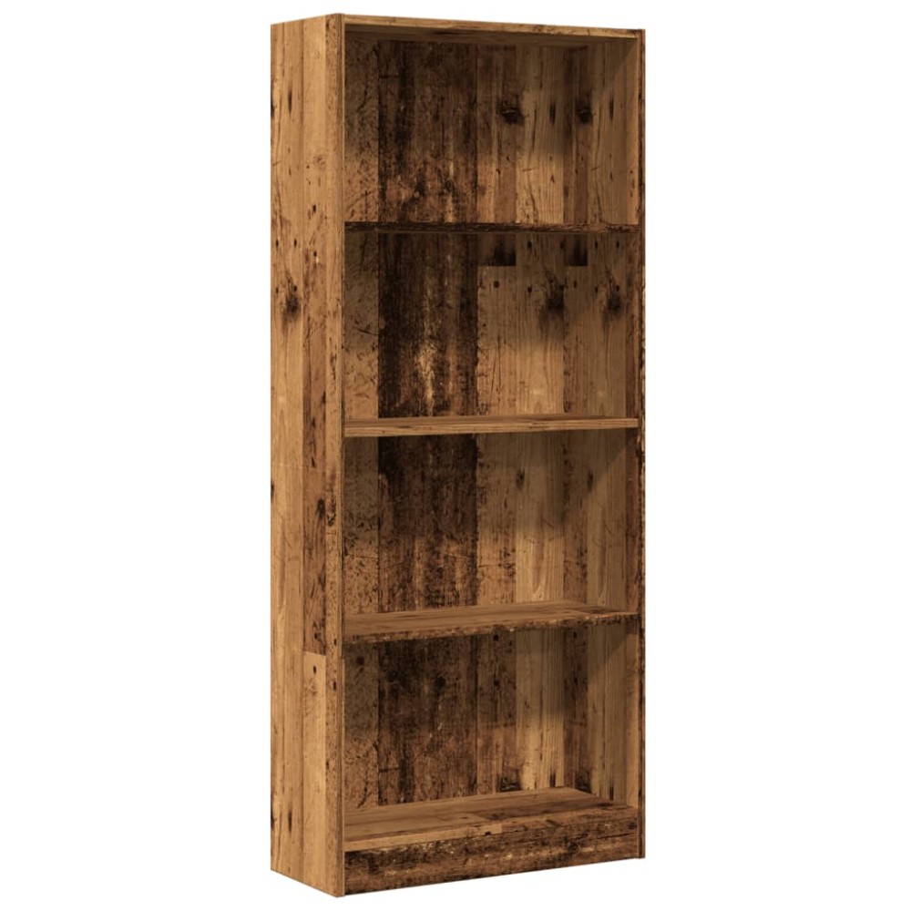 vidaXL Bibliotecă, lemn vechi, 60x24x143 cm, lemn prelucrat