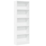 vidaXL Bibliotecă, alb, 60x24x176 cm, lemn prelucrat vidaXL Bibliotecă, alb, 60x24x176 cm, lemn prelucrat