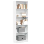 vidaXL Bibliotecă, alb, 60x24x176 cm, lemn prelucrat vidaXL Bibliotecă, alb, 60x24x176 cm, lemn prelucrat