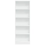 vidaXL Bibliotecă, alb, 60x24x176 cm, lemn prelucrat vidaXL Bibliotecă, alb, 60x24x176 cm, lemn prelucrat