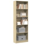 vidaXL Bibliotecă, stejar sonoma, 60x24x176 cm, lemn prelucrat vidaXL Bibliotecă, stejar sonoma, 60x24x176 cm, lemn prelucrat