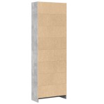 vidaXL Bibliotecă, gri beton, 60x24x176 cm, lemn prelucrat vidaXL Bibliotecă, gri beton, 60x24x176 cm, lemn prelucrat