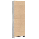 vidaXL Bibliotecă, gri sonoma, 60x24x176 cm, lemn prelucrat vidaXL Bibliotecă, gri sonoma, 60x24x176 cm, lemn prelucrat