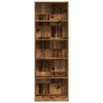 vidaXL Bibliotecă, lemn vechi, 60x24x176 cm, lemn prelucrat vidaXL Bibliotecă, lemn vechi, 60x24x176 cm, lemn prelucrat