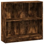 vidaXL Bibliotecă, stejar fumuriu, 80x24x76 cm, lemn prelucrat