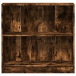 vidaXL Bibliotecă, stejar fumuriu, 80x24x76 cm, lemn prelucrat