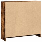 vidaXL Bibliotecă, stejar fumuriu, 80x24x76 cm, lemn prelucrat