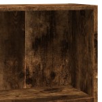 vidaXL Bibliotecă, stejar fumuriu, 80x24x76 cm, lemn prelucrat