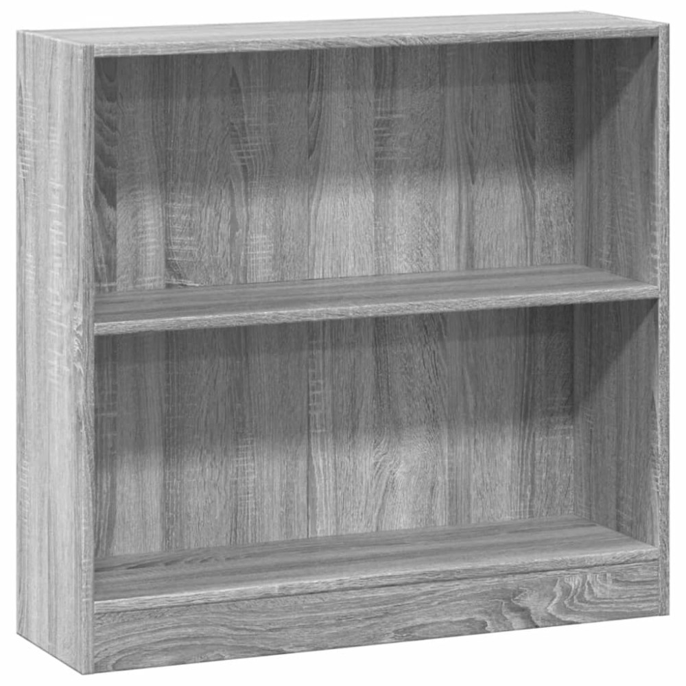 vidaXL Bibliotecă, gri sonoma, 80x24x76 cm, lemn prelucrat