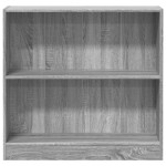 vidaXL Bibliotecă, gri sonoma, 80x24x76 cm, lemn prelucrat vidaXL Bibliotecă, gri sonoma, 80x24x76 cm, lemn prelucrat