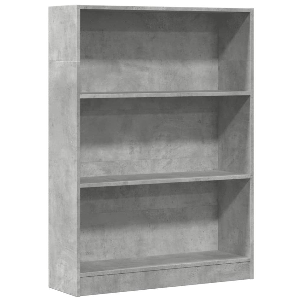vidaXL Bibliotecă, gri beton, 80x24x109 cm, lemn prelucrat