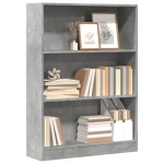 vidaXL Bibliotecă, gri beton, 80x24x109 cm, lemn prelucrat vidaXL Bibliotecă, gri beton, 80x24x109 cm, lemn prelucrat