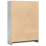 vidaXL Bibliotecă, gri beton, 80x24x109 cm, lemn prelucrat vidaXL Bibliotecă, gri beton, 80x24x109 cm, lemn prelucrat