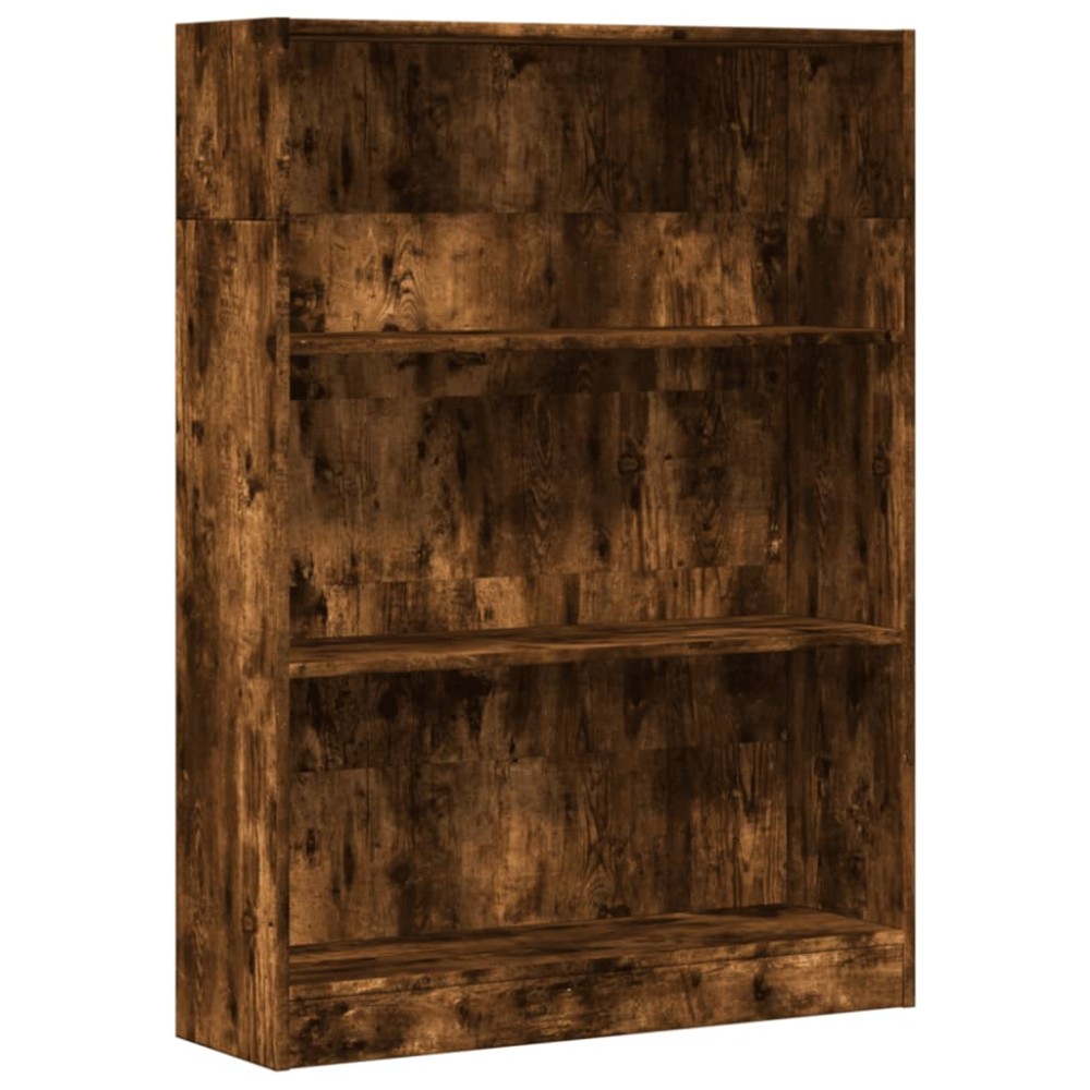 vidaXL Bibliotecă, stejar fumuriu, 80x24x109 cm, lemn prelucrat