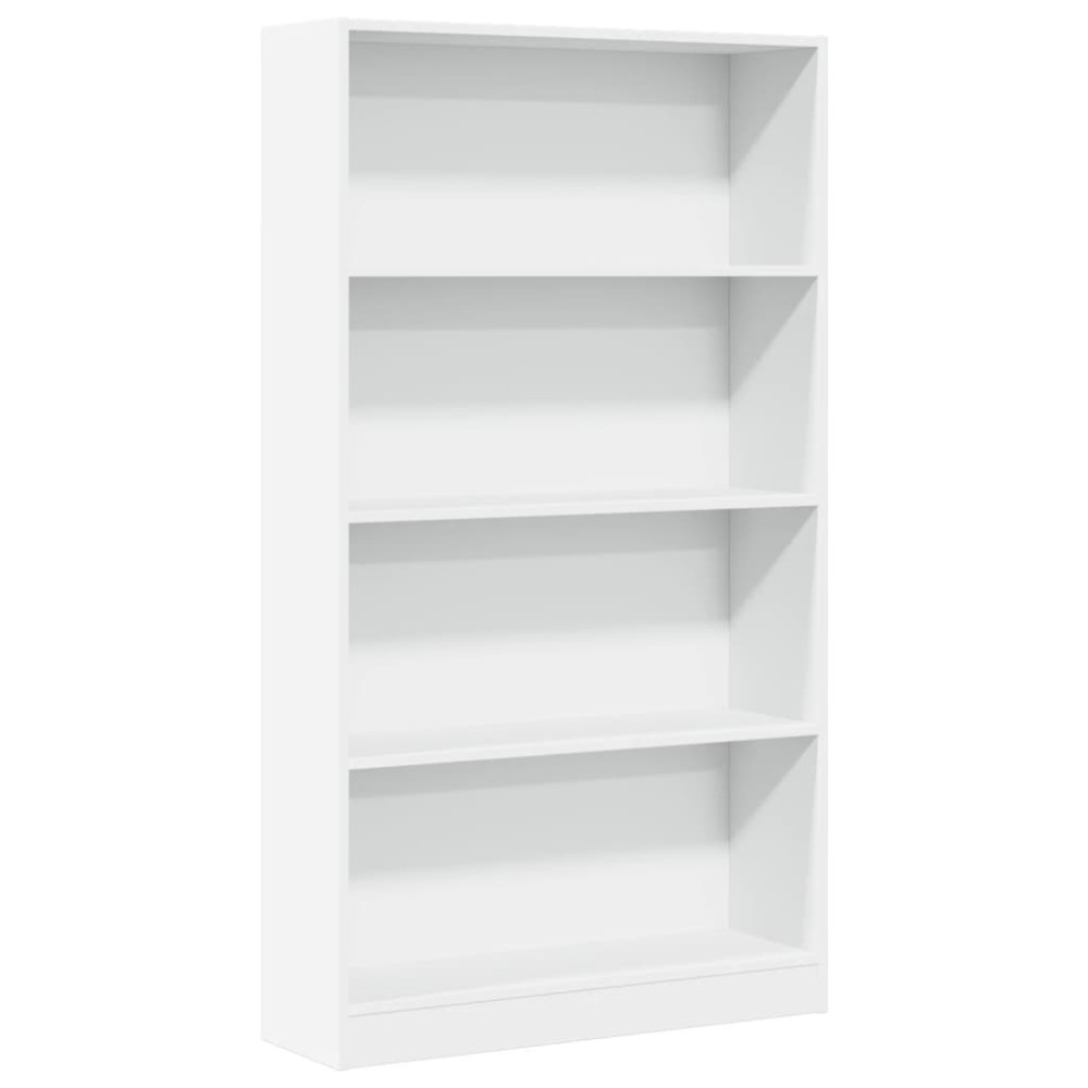 vidaXL Bibliotecă, alb, 80x24x143 cm, lemn prelucrat