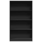 vidaXL Bibliotecă, negru, 80x24x143 cm, lemn prelucrat vidaXL Bibliotecă, negru, 80x24x143 cm, lemn prelucrat