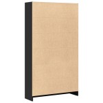 vidaXL Bibliotecă, negru, 80x24x143 cm, lemn prelucrat vidaXL Bibliotecă, negru, 80x24x143 cm, lemn prelucrat