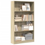 vidaXL Bibliotecă, stejar sonoma, 80x24x143 cm, lemn prelucrat vidaXL Bibliotecă, stejar sonoma, 80x24x143 cm, lemn prelucrat