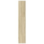 vidaXL Bibliotecă, stejar sonoma, 80x24x143 cm, lemn prelucrat vidaXL Bibliotecă, stejar sonoma, 80x24x143 cm, lemn prelucrat
