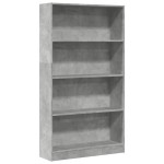 vidaXL Bibliotecă, gri beton, 80x24x143 cm, lemn prelucrat vidaXL Bibliotecă, gri beton, 80x24x143 cm, lemn prelucrat