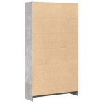 vidaXL Bibliotecă, gri beton, 80x24x143 cm, lemn prelucrat vidaXL Bibliotecă, gri beton, 80x24x143 cm, lemn prelucrat