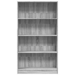 vidaXL Bibliotecă, gri sonoma, 80x24x143 cm, lemn prelucrat vidaXL Bibliotecă, gri sonoma, 80x24x143 cm, lemn prelucrat