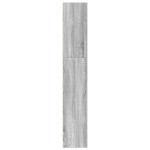 vidaXL Bibliotecă, gri sonoma, 80x24x143 cm, lemn prelucrat vidaXL Bibliotecă, gri sonoma, 80x24x143 cm, lemn prelucrat
