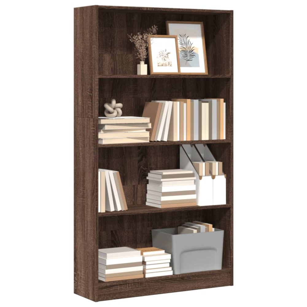 vidaXL Bibliotecă, stejar maro, 80x24x143 cm, lemn prelucrat