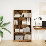 vidaXL Bibliotecă, lemn vechi, 80x24x143 cm, lemn prelucrat vidaXL Bibliotecă, lemn vechi, 80x24x143 cm, lemn prelucrat