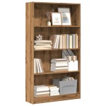 vidaXL Bibliotecă, stejar artizanal, 80x24x143 cm, lemn prelucrat vidaXL Bibliotecă, stejar artizanal, 80x24x143 cm, lemn prelucrat