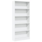 vidaXL Bibliotecă, alb, 80x24x176 cm, lemn prelucrat vidaXL Bibliotecă, alb, 80x24x176 cm, lemn prelucrat