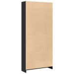 vidaXL Bibliotecă, negru, 80x24x176 cm, lemn prelucrat vidaXL Bibliotecă, negru, 80x24x176 cm, lemn prelucrat