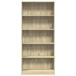 vidaXL Bibliotecă Stejar Sonoma 80x24x176 cm Lemn stratificat