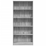 vidaXL Bibliotecă, gri sonoma, 80x24x176 cm, lemn prelucrat vidaXL Bibliotecă, gri sonoma, 80x24x176 cm, lemn prelucrat
