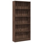 vidaXL Bibliotecă, stejar maro, 80x24x176 cm, lemn prelucrat vidaXL Bibliotecă, stejar maro, 80x24x176 cm, lemn prelucrat