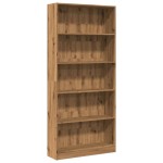 vidaXL Bibliotecă, stejar artizanal, 80x24x176 cm, lemn prelucrat vidaXL Bibliotecă, stejar artizanal, 80x24x176 cm, lemn prelucrat