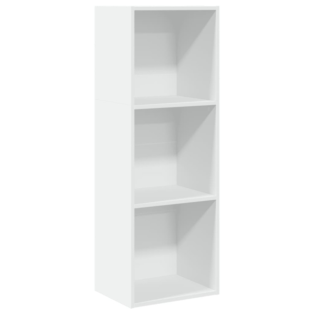 vidaXL Bibliotecă, alb, 40x30x114 cm, lemn prelucrat