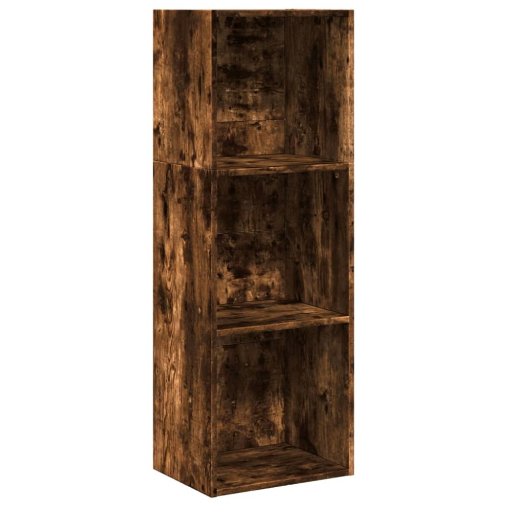 vidaXL Bibliotecă, stejar fumuriu, 40x30x114 cm, lemn prelucrat