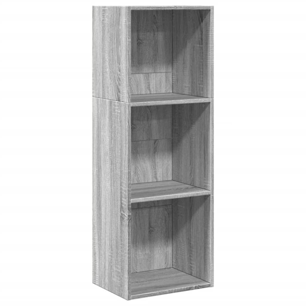 vidaXL Bibliotecă, gri sonoma, 40x30x114 cm, lemn prelucrat