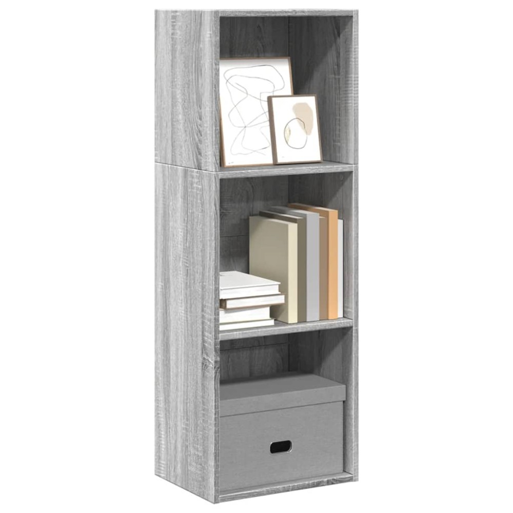 vidaXL Bibliotecă, gri sonoma, 40x30x114 cm, lemn prelucrat