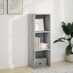 vidaXL Bibliotecă, gri sonoma, 40x30x114 cm, lemn prelucrat vidaXL Bibliotecă, gri sonoma, 40x30x114 cm, lemn prelucrat
