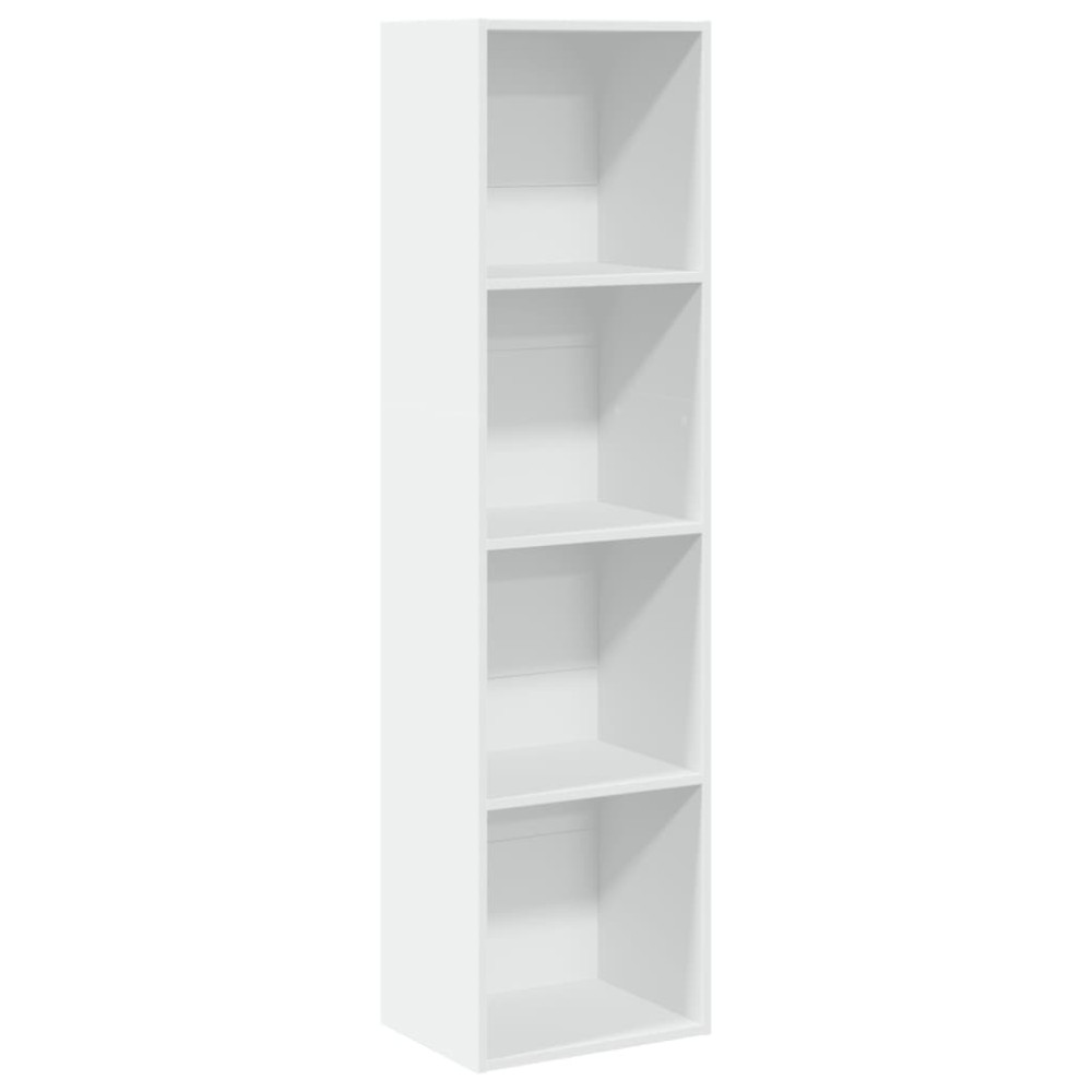 vidaXL Bibliotecă, alb, 40x30x152 cm, lemn prelucrat