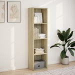 vidaXL Bibliotecă, stejar sonoma, 40x30x152 cm, lemn prelucrat vidaXL Bibliotecă, stejar sonoma, 40x30x152 cm, lemn prelucrat