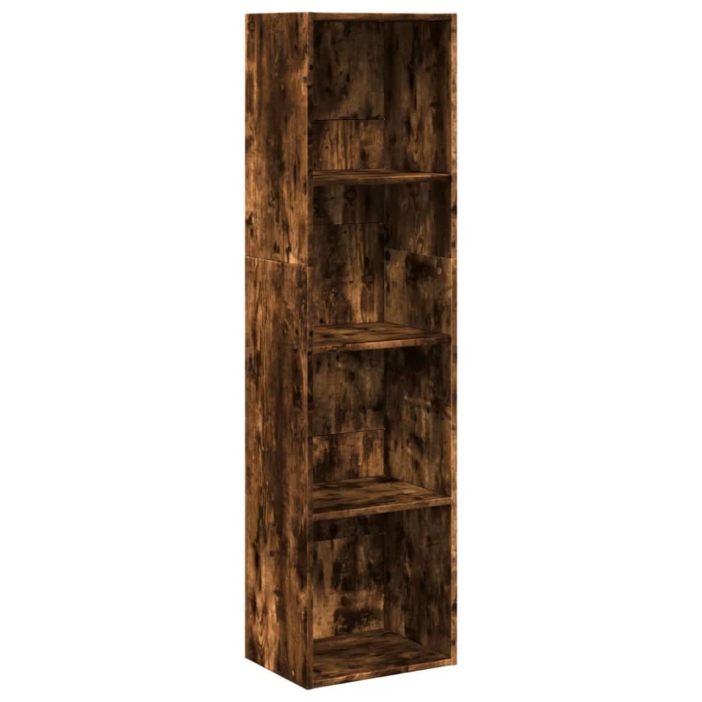 vidaXL Bibliotecă, stejar fumuriu, 40x30x152 cm, lemn prelucrat