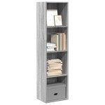 vidaXL Bibliotecă, gri sonoma, 40x30x152 cm, lemn prelucrat vidaXL Bibliotecă, gri sonoma, 40x30x152 cm, lemn prelucrat