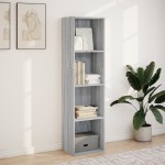 vidaXL Bibliotecă, gri sonoma, 40x30x152 cm, lemn prelucrat vidaXL Bibliotecă, gri sonoma, 40x30x152 cm, lemn prelucrat