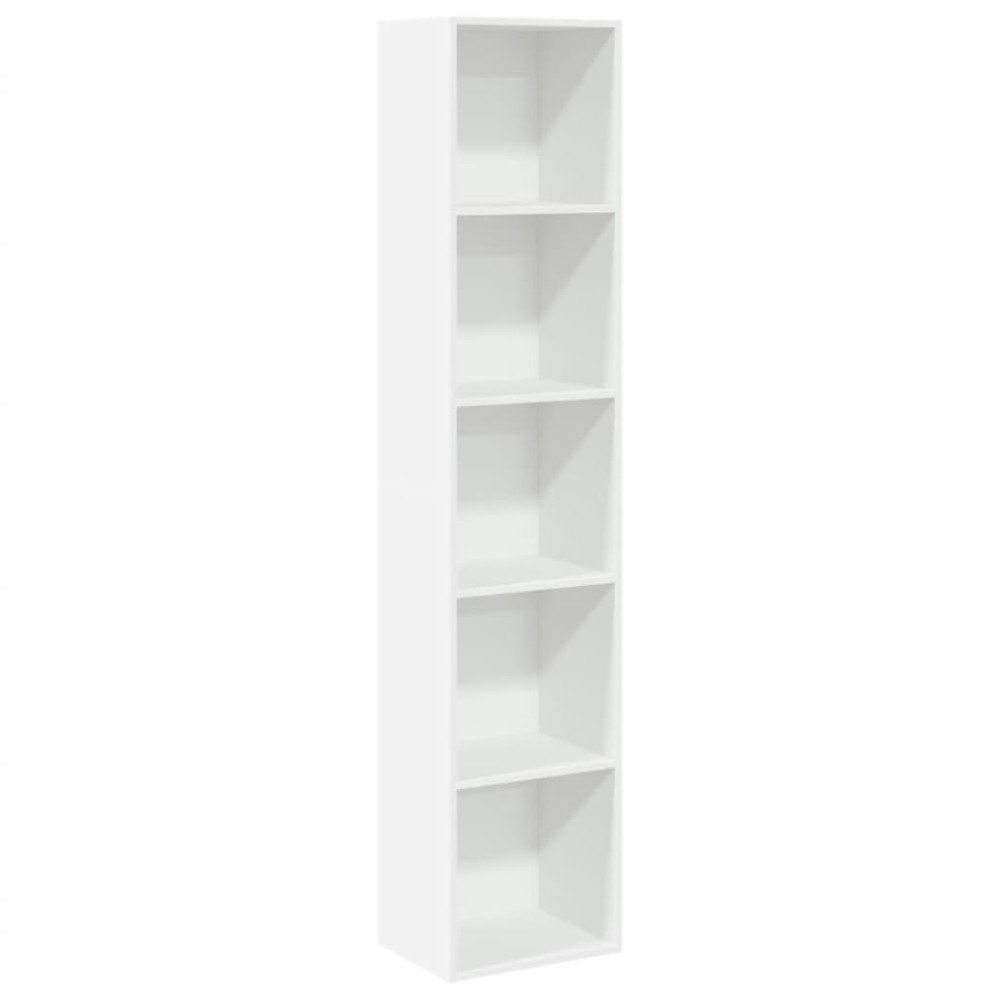 vidaXL Bibliotecă, alb, 40x30x189 cm, lemn prelucrat